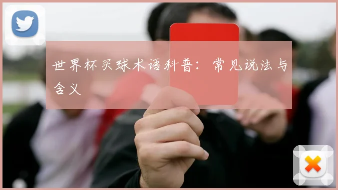 世界杯买球术语科普：常见说法与含义